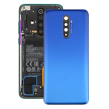 YUNCHAO Acessórios telefônicos Para oppo realme x2 pro original tampa traseira de bateria com tampa de lente da câmera Substituição do telefone celular