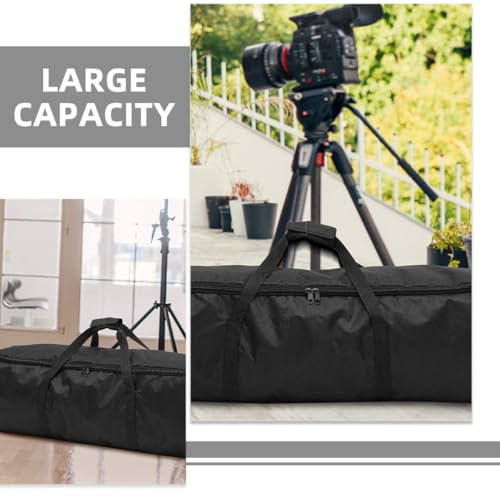 Bolsa de transporte para trípode LABRIMP de tela Oxford negra plegable, pack de 2 3