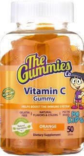 Vitamin C for Kids Natural Immune Support, Orange, 50 Count
