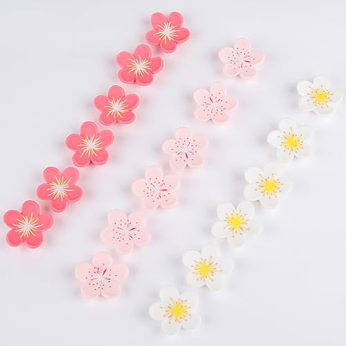 Imanes decorativos de flores rosa, pack de 18 miniatura 5