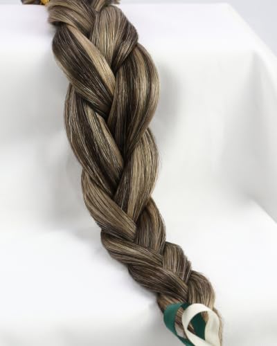 Image of Moresoo Soft Grip Nano Hair Extensions Human Hair, Brown Caramel Highlights