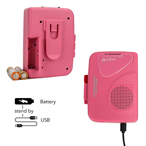 ByronStatics Portable Cassette Players Recorders FM AM Radio Walkman