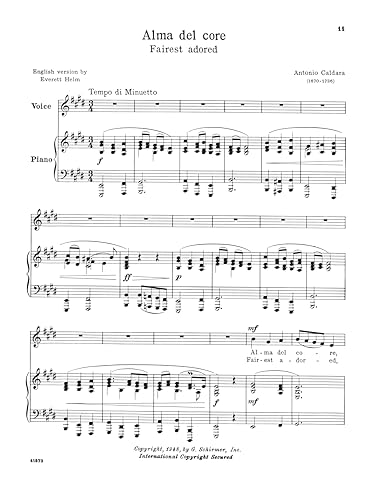 Twenty-Four Italian Songs and Arias of the Seventeenth and Eighteenth Centuries: For Medium Low Voice (Schirmer’s Library of Musical Classics)