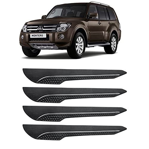 Image of AOSIS-Car Bumper Protector /Bumper Guard for Mitsubishi Montero with Single Chrome Stripe (4-Pcs)