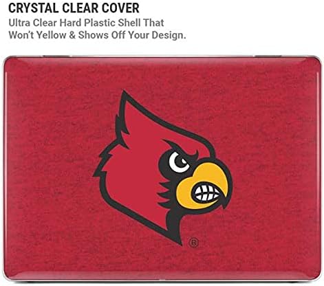 Skinit Case + Skin Compatible with MacBook Air 13in (2020) - Officially Licensed Louisville Red Background Design