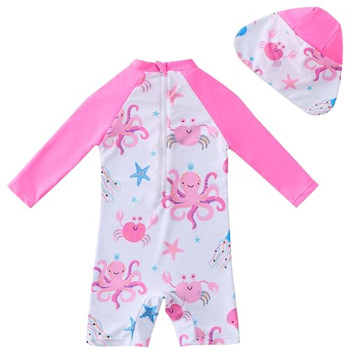 Image of UMELOK Baby Girl Swimsuit Infant UPF 50+ Bathing Suit Size Months
