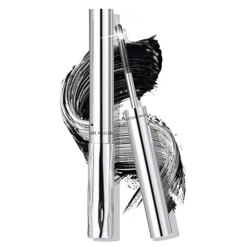 Iron Eye Mascara Waschbare Metal Wand Mascara - Schwarz Wasserfeste Wimperntusche 3D Super Curling Long-Lasting Volumizing & Clump-Free with Smudge-Proof Pigment(2er-Pack)
