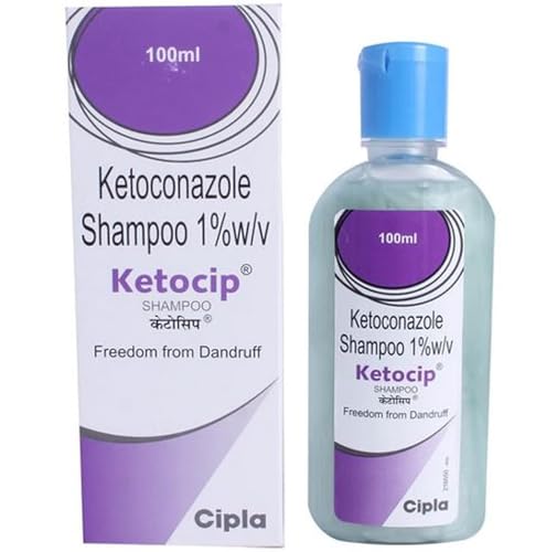 Ketocip Anti-Dandruff Shampoo with 1% Ketoconazole, Fresh Scent, 100ml