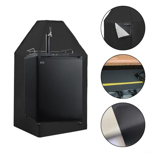 Miniatura 5 de Epheyfif Funda Para Dispensador De Cerveza Al Aire Libre, Impermeable, A Prueba De Polvo, Tela Oxford 420d, Protector Para Torre De Cerveza De Un Solo Y Doble Grifo, 24.5 Pulgadas De Ancho X 26.5