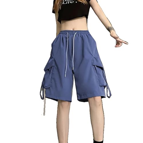 Short cargo Harajuku femme large et taille haute pour un look streetwear baggy confortable