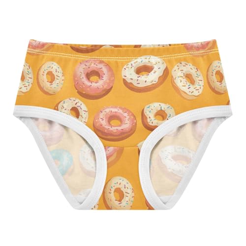 Wusikd Doughnuts Girls' Underwear Cotton Color Girls Briefs Soft Toddler Underwear 2T