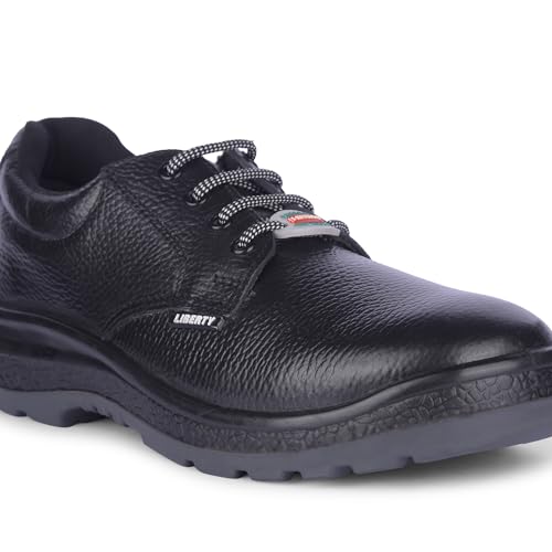 Image of Liberty Freedom SurakshaRA Men's Derby Safety Shoes: Reliable Protection with Lasting Comfort for Everyday Wear Safety Shoes for Men | Industrial Safety Shoes for Men | Safety Shoes for Men Stylish