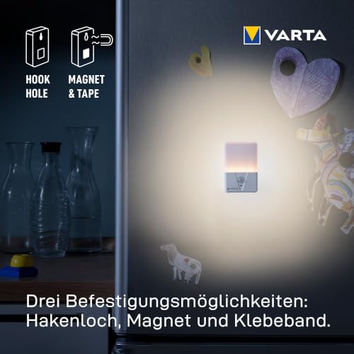 VARTA Nachtlicht mit Bewegungssensor LED inkl. 3x AAA Batterien, Motion Sensor Night Light, einfache Installation: Schraube… – Ansicht 6