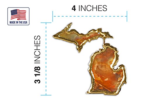 Full Michigan Copper Christmas Ornament & Michigan Gift | Handmade In Michigan For A Great Souvenir & Artisan Ornament #TOP1