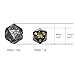 KakapopoTCG Endless Darkness (Tarnished Black) Life Counter D20 Dice Spindown Solid Metal Extra Large Extra Heavy for MTG Magic EDH Commander Metal Counter Countdown Celtic Dice