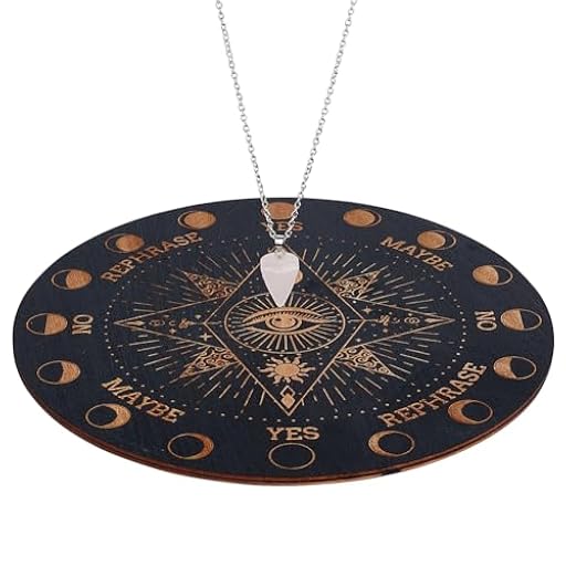 INFUNLY Tablero Colgante de Brujas, Ojos, runas, Tabla de Planchette de Madera, Tablero de Mensajes metafísicos de 7,9 Pulgadas con Collar de Cristal de péndulo para Principiantes, Accesorio de Altar | Ya disponible en tu tienda friki favorita! En mundofriki.es! INFUNLY Tablero Colgante de Brujas, Ojos, runas, Tabla de Planchette de Madera, Tablero de Mensajes metafísicos de 7,9 Pulgadas con Collar de Cristal de péndulo para Principiantes, Accesorio de Altar | Ya disponible en tu tienda friki favorita! En mundofriki.es!
