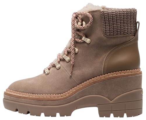 kate spade new york Women's Willow Lug Lace Up Bootie Fashion Boot, Rustic Brown, 6