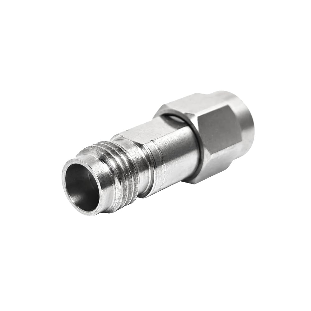 Adapter ze stali nierdzewnej 2,4 mm żeński na 2,92 mm męski – 50 omów