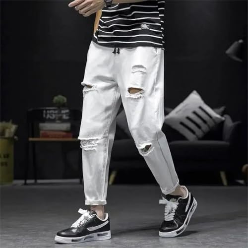Men Jeans Harem Streetwear Trousers Wide Leg Cowboy Pants2