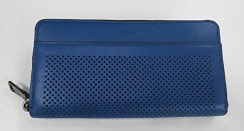 Amazon コーチ ｃｏａｃｈ メンズ ラウンドファスナー長財布 パンチングレザー ブルー C263 並行輸入品 Coach コーチ 財布