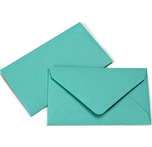 Mini Lotto Lottery Ticket Envelopes 2 1/2 x 4 1/4 Matte Aqua 25 Pack My Scratch Offs