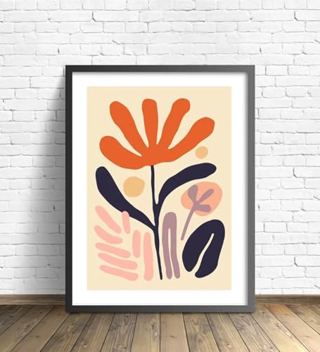 Affiches abstraites de marché aux fleurs toile 60x110 cm sans cadre pour salon