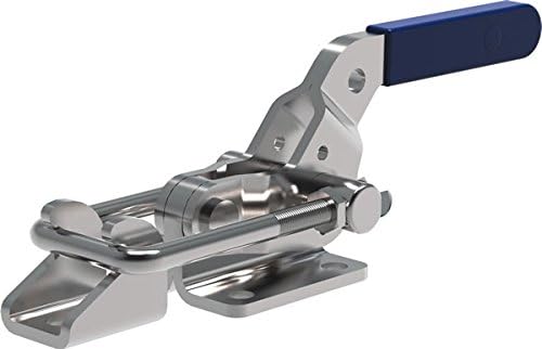 Clamp-Rite 12410CR-SS (DSC 341-SS) Stainless Steel Latch Clamp, U-Hook, Flanged Base, 2000 lb Holding Capacity