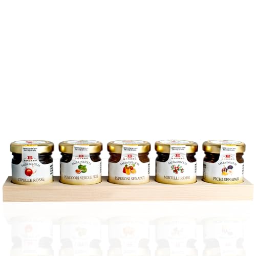 Italian Condiments for Cheeseboard Gift Box - With Black Truffle Honey (5 x 35g)