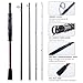 Goture Travel Fishing Rod - Spinning Fishing Rods - Portable 6 Sections Adjustable Lightweight 24T Carbon Fiber Fishing Rods, Saltwater Freshwater Trout Bass Walleye, 7FT Miracle Series
