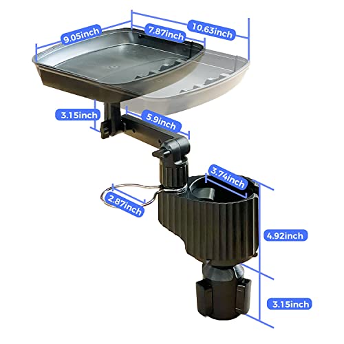 Multifunctional Car Cup Holder Tray For Car Food Tray Car Trays For Eating Cupholder Extender Holder For Car Expandable Cup Holder For Car Extra Cup Holder Eating Tray Adjustable Table Expander Swivel #TOP1