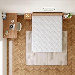 DEWINNER Matelas Ressorts Ensachés 140x190x20cm, Matelas de lit d'adulte, Matelas à Ressorts ensachés et à mémoire de Forme, Dureté Moyenne, Matelas 7 Zones, Soutien Parfait, Livraison sous Vide
