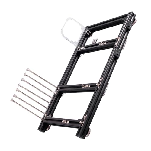 Gabinete para computadora de aleación de aluminio ATX, ligero y resistente, ideal para pruebas de overclocking, para entusiastas de DIY, negro miniatura 2