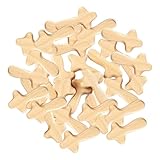 Cruz De Madera De - Mini Colgante 6x3.4x1.2 Cm, Natural Marrón Liso | Cruces Artesanales en Boiss Maciza, Joya, Decoración Religiosa, Accesorio Rosario, Regalo Espiritual, Charm Pulsera