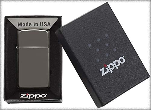 Zippo SLIM Windproof Lighter Metal Long Lasting Zippo Lighter Best with Zippo Lighter Fluid Refillable Lighter Perfect for Cigarettes Cigars Candles Pocket Lighter Fire Starter Slim Colors