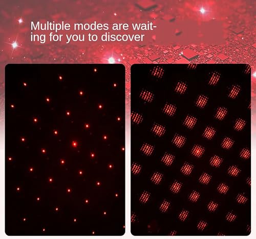 Image of GLUN Interior Car & Room Roof Star Laser, LED Starry Laser Atmosphere Ambient Projector Light USB Port, Night Home Decoration Galaxy Light Pack of 1
