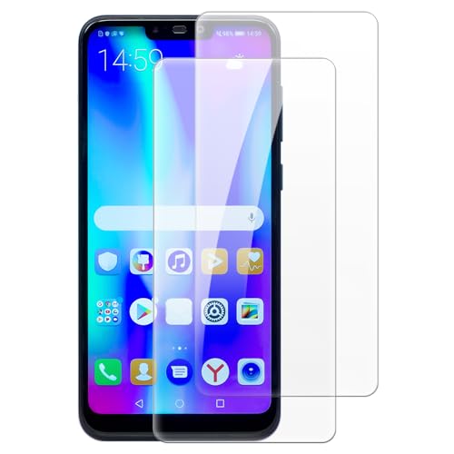 Shantime [2 piezas Protector Pantalla Cristal Templado Compatible con Huawei Honor 8C (6.26 pulgadas), HD Claro Antirrayas Sin Burbujas