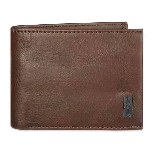 Levi's Men's RFID Traveler Wallet, Brown Vintage, One Size