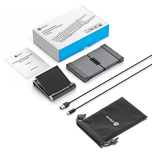 Iclever Bluetooth Keyboard, Bk08 Folding Keyboard With Sensitive Touchpad (Sync Up To 3 Devices), Pocket-Sized Tri-Folded Fodable Keyboard For Windows Mac Android Ios #TOP7