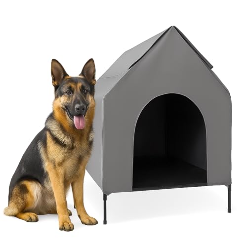 Vitalco Dog House Outdoor, Large Shelter for Small or Medium