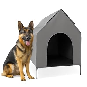 Dog House Outdoor Extra Large, Heavy Duty Plastic Shelter for Large Breeds, Weather Resist Kennel for Yard or Patio, Versatile Dog Houses for Indoor or Small Pet Use