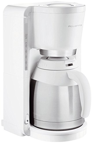 Rowenta Adagio CT3811 Cafetera De Goteo Con Jarra Térmica, 850 W, 1.25 Litros, Acero Inoxidable, Blanco Rowenta Adagio CT3811 Cafetera De Goteo Con Jarra Térmica, 850 W, 1.25 Litros, Acero Inoxidable, Blanco