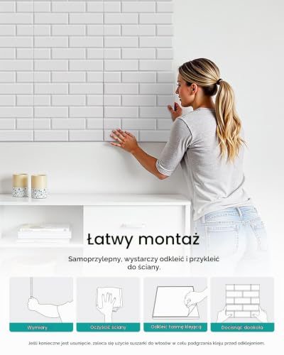 Soundsbay Płyty akustyczne, samoprzylepne, 18 sztuk, izolacja akustyczna, ściany o wysokiej gęstości, płyty wygłuszające, do obróbki akustycznej i dekoracji ścian, 30 x 30 x 0,9 cm (białe)