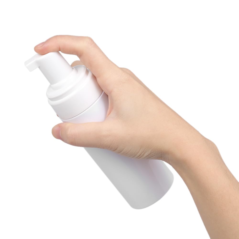 1 flacon en plastique blanc rechargeable pour mousse de savon mousse 150 ml