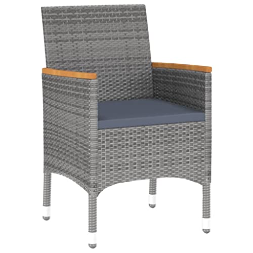 Salons de jardin exterieur gris pour repas de balcon en petit comité