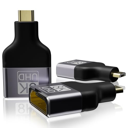 Adaptador 8K Micro HDMI a HDMI, 3 unidades miniatura 1