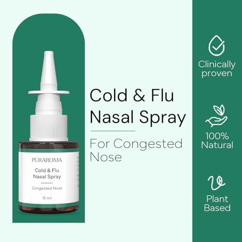 Image of Cold & Flu Nasal Spray 15ml - Natural Decongestant, Non-Drowsy, Non-Addictive, Fast Respiratory Relief, Suitable for Children, Formulated in the EU