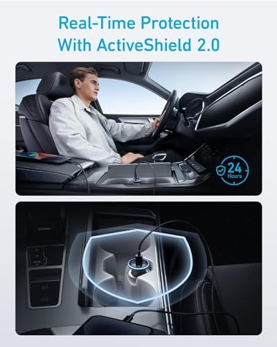 Anker 323 52.5W USB C Car Charger with 30W PowerIQ 3.0 Fast Charging - 4