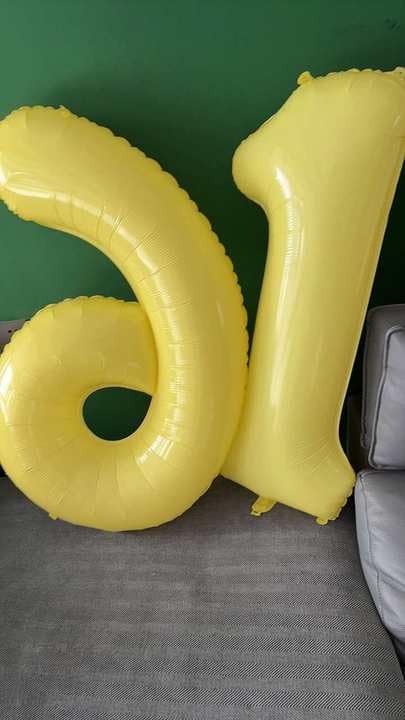 Image of Yellow Number 7 Balloon 40 Inch, 7th Birthday Party Decorations, Giant 7 Foil Balloon for Party Supplies