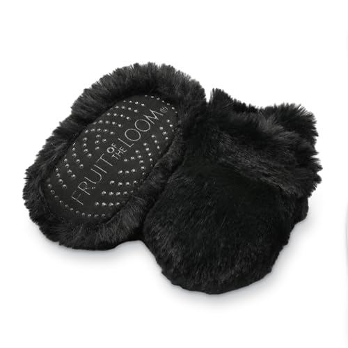 Image of Fruit of the Loom Cozy Thermal Wrap Booties with Non-slip Grips for Baby Girls, Boys, Unisex -