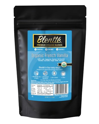 Blentte Organic French Vanilla Drink Mix - Dairy-Free &amp; Gluten-Free - 10 Oz